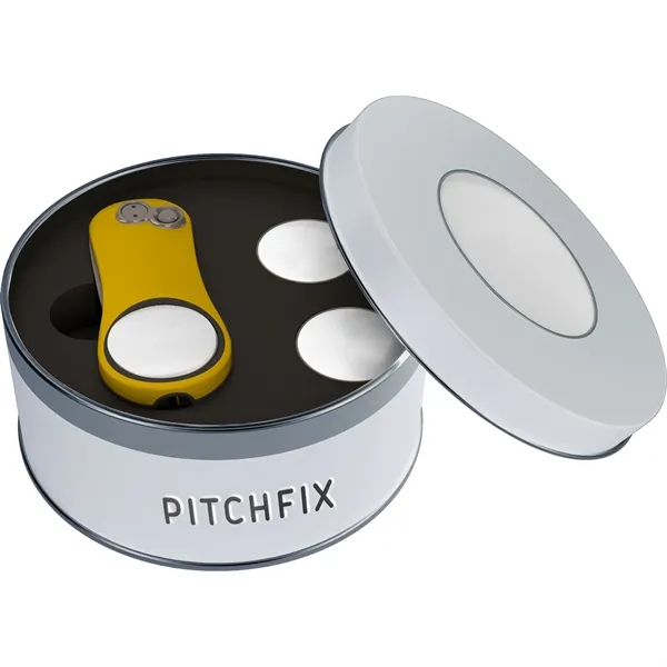 Divot with ABS handles, pencil sharpener, two ball markers, and tin.... from ASI 57653 Gold Bond
