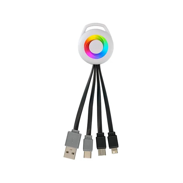 FULL COLOR VIVID DUAL INPUT 3-IN-1 CHARGING CABLE... from ASI 30208 A P Specialties / AP Specialties