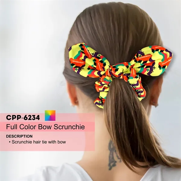 Full Color Bow Scrunchie... from ASI 30208 A P Specialties / AP Specialties