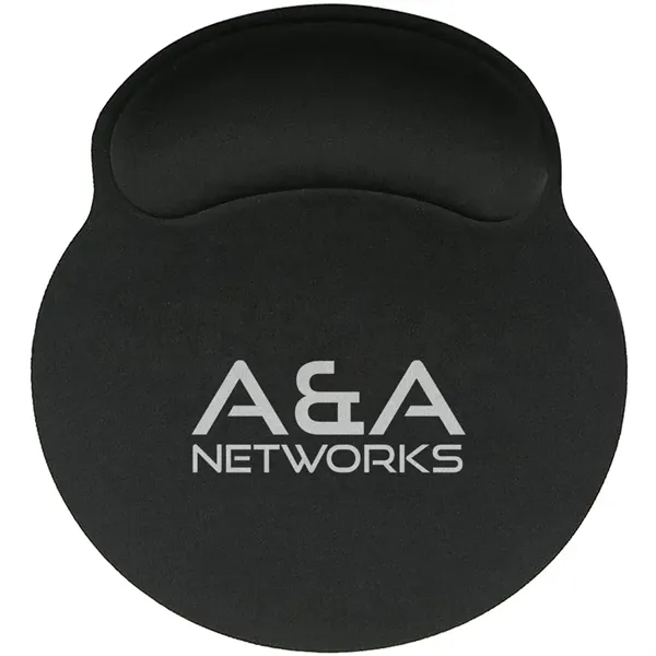 Neoprene mouse pad with PU pad base and wrist support.... from ASI 39552 BEL Promo