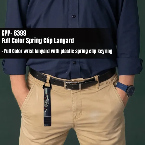 Full Color Spring Clip Lanyard... from ASI 30208 A P Specialties / AP Specialties