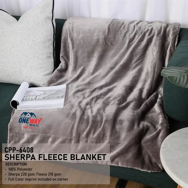 Sherpa Fleece Blanket... from ASI 30208 A P Specialties / AP Specialties