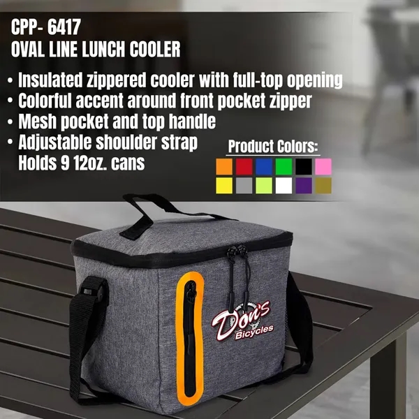 Oval Line Lunch Cooler... from ASI 30208 A P Specialties / AP Specialties
