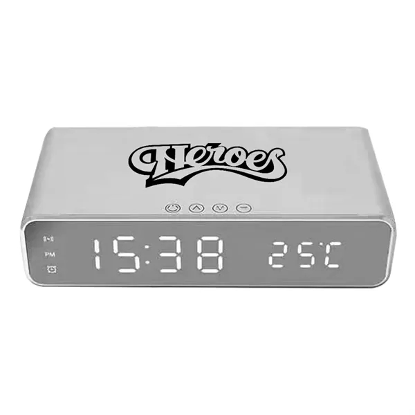 10-watt wireless charger with LED alarm clock.... from ASI 39552 BEL Promo