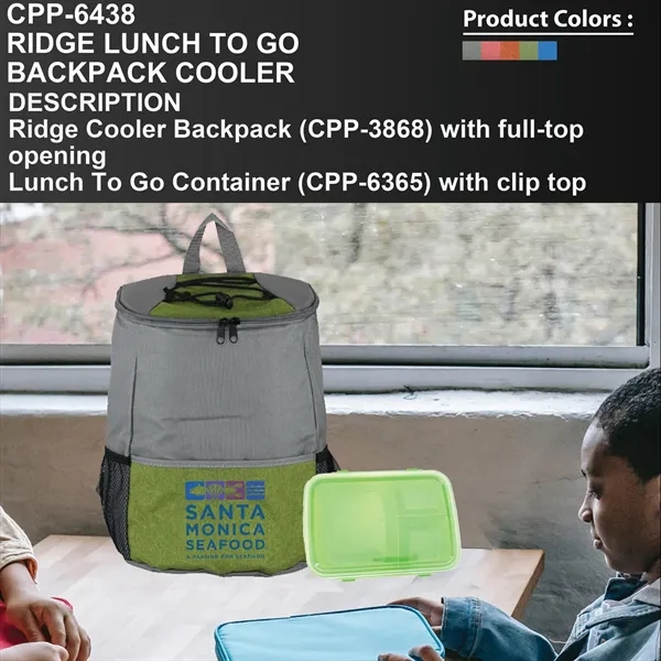 Ridge Lunch To Go Backpack Cooler... from ASI 30208 A P Specialties / AP Specialties