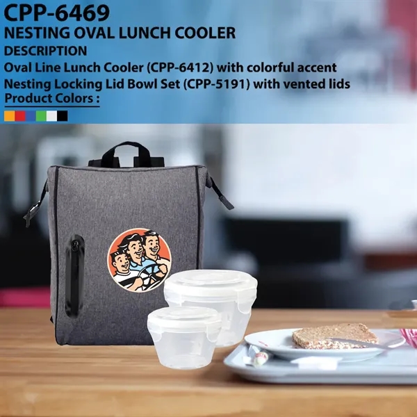 Nesting Oval Lunch Cooler... from ASI 30208 A P Specialties / AP Specialties