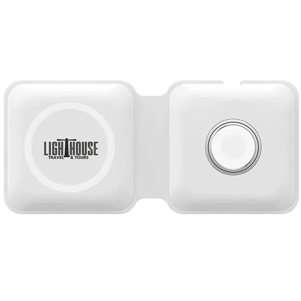 15-watt, high-speed magnetic dual wireless charger.... from ASI 39552 BEL Promo