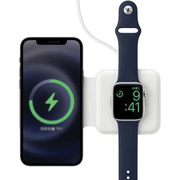 15-watt, high-speed magnetic dual wireless charger.... from ASI 39552 BEL Promo