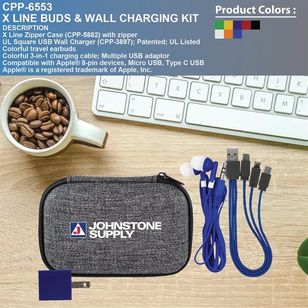 X Line Buds & Wall Charging Kit... from ASI 30208 A P Specialties / AP Specialties
