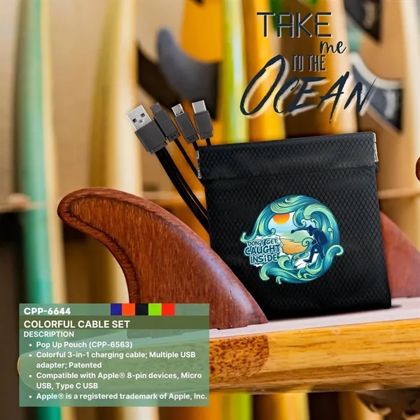 Colorful Cable Set... from ASI 30208 A P Specialties / AP Specialties