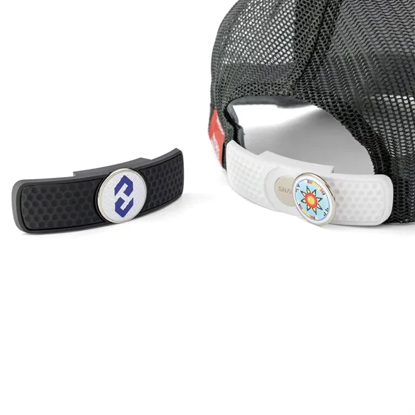 Rubberized ABS golf hat clip with removable ball marker.... from ASI 52263 EMT / EMT EASY Emblem Marketing Team