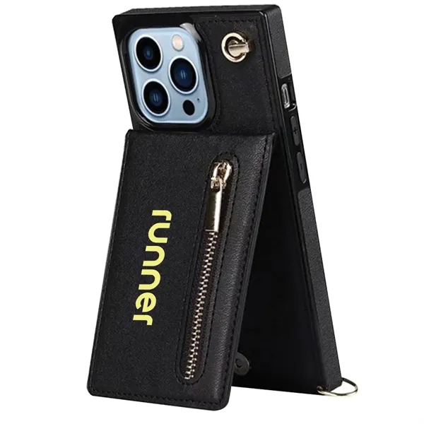 Crossbody lanyard/leather phone wallet for an iPhone.... from ASI 39552 BEL Promo
