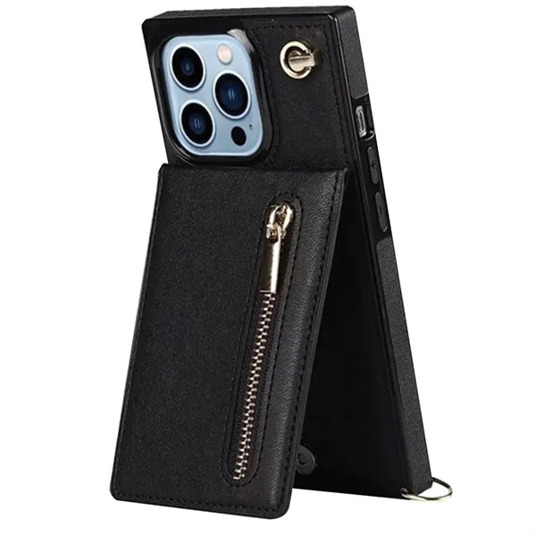 Crossbody lanyard/leather phone wallet for an iPhone.... from ASI 39552 BEL Promo