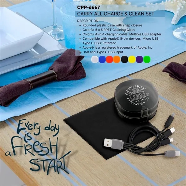 Carry All Charge & Clean Set... from ASI 30208 A P Specialties / AP Specialties