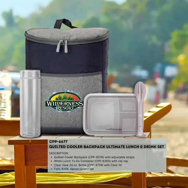 Quilted Ultimate Lunch & Drink Set... from ASI 30208 A P Specialties / AP Specialties