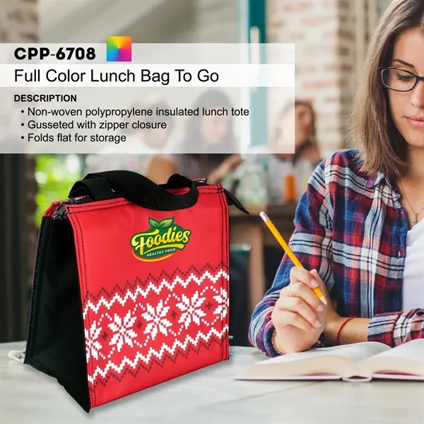 FULL COLOR LUNCH BAG TO GO... from ASI 30208 A P Specialties / AP Specialties