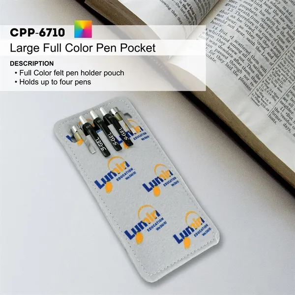 LARGE FULL COLOR PEN POCKET... from ASI 30208 A P Specialties / AP Specialties