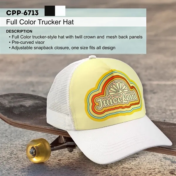 FULL COLOR TRUCKER HAT... from ASI 30208 A P Specialties / AP Specialties
