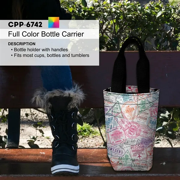 FULL COLOR BOTTLE CARRIER... from ASI 30208 A P Specialties / AP Specialties