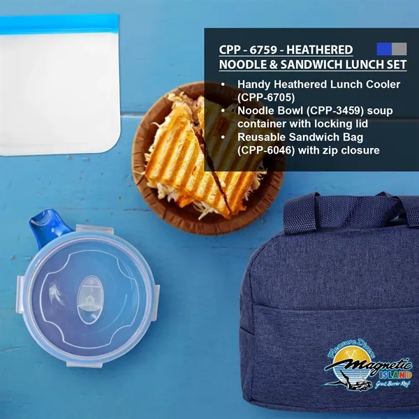 HEATHERED NOODLE & SANDWICH LUNCH SET... from ASI 30208 A P Specialties / AP Specialties