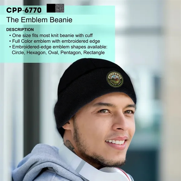 THE EMBLEM BEANIE... from ASI 30208 A P Specialties / AP Specialties