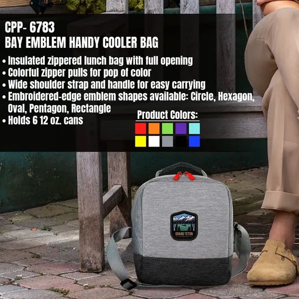 BAY EMBLEM HANDY COOLER BAG... from ASI 30208 A P Specialties / AP Specialties