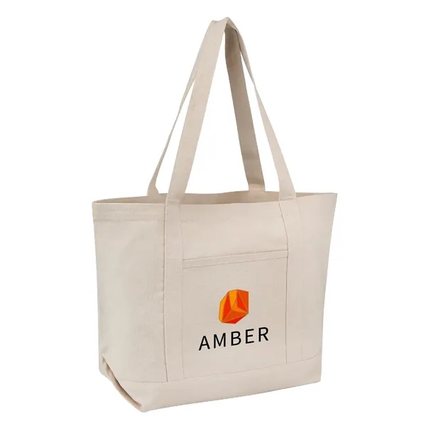 7" x 21" x 14" recycled cotton canvas tote bag with... from ASI 61125 Hit Promotional Products / Hit®