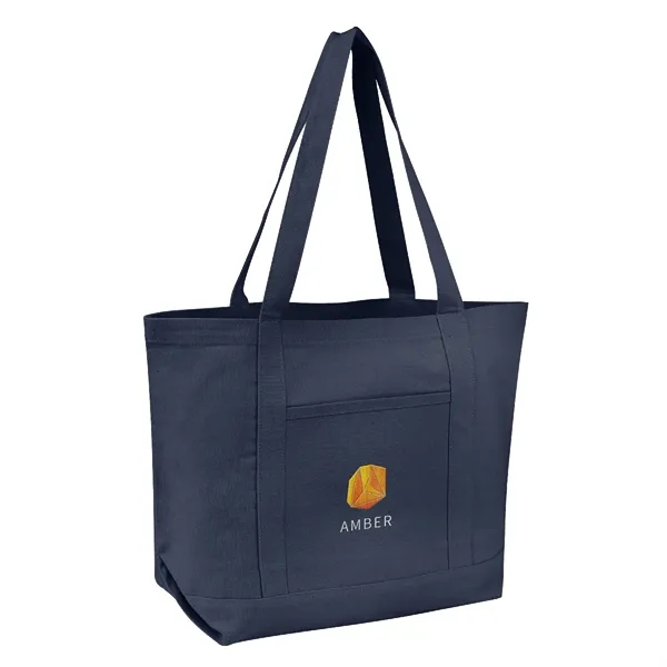 7" x 21" x 14" recycled cotton canvas tote bag with... from ASI 61125 Hit Promotional Products / Hit®