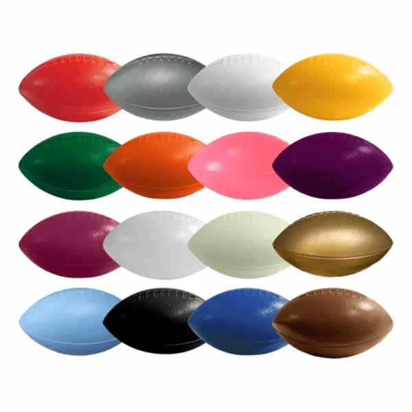 6" mini plastic footballs that come in a variety of colors... from ASI 55675 Galaxy Balloons Inc / Galactic Fun Time Line