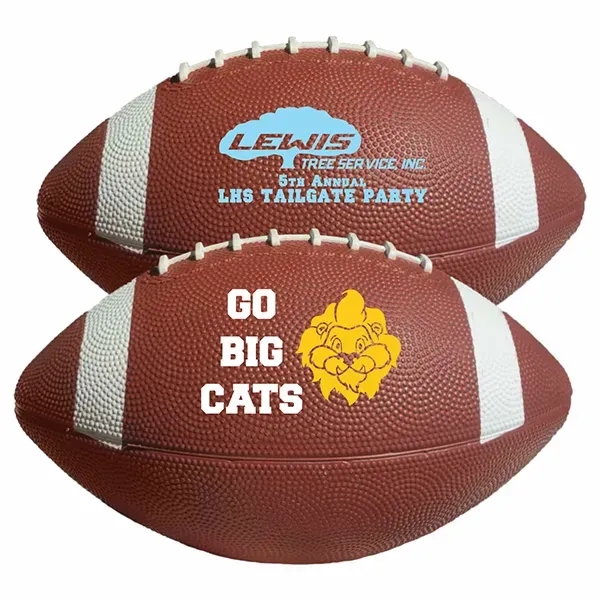 Customizable 12.5" mid-size rubber football.... from ASI 55675 Galaxy Balloons Inc / Galactic Fun Time Line