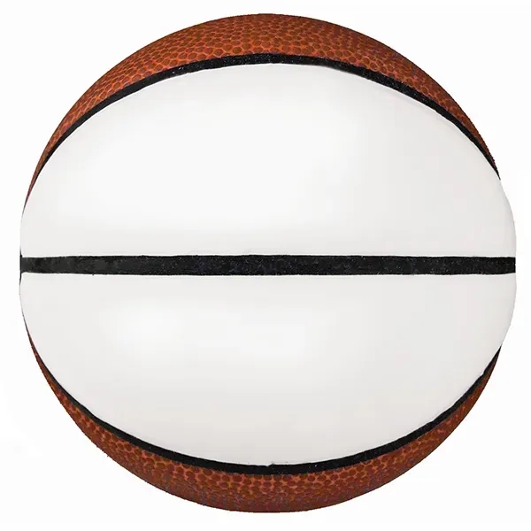 Mini signature synthetic leather basketball with white autograph panels.... from ASI 55675 Galaxy Balloons Inc / Galactic Fun Time Line