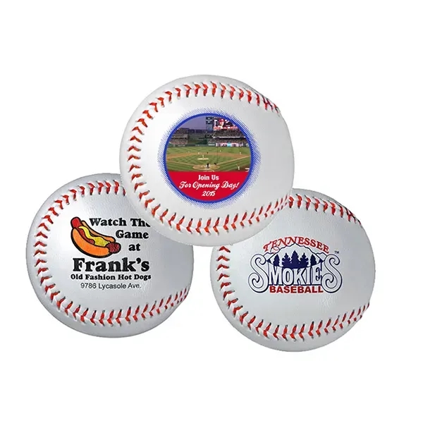 Synthetic leather cork core baseball with customization.... from ASI 55675 Galaxy Balloons Inc / Galactic Fun Time Line