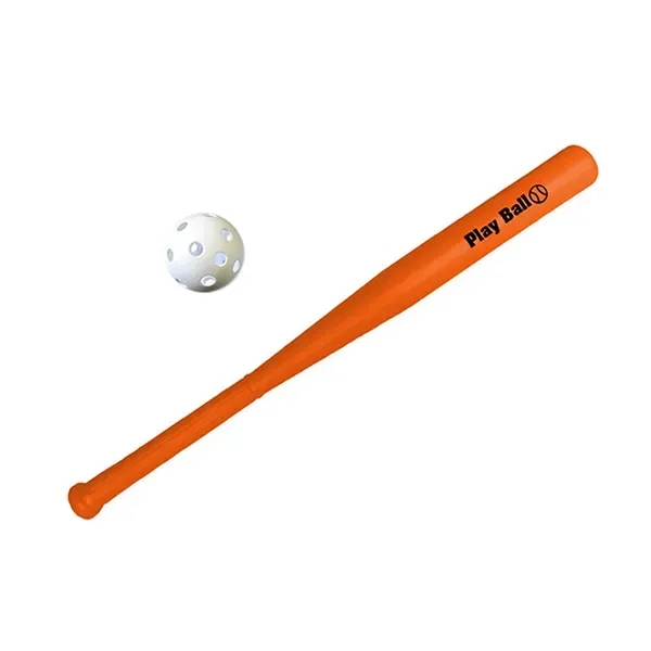 Plastic baseball and 28" baseball bat set (ball sold unimprinted)... from ASI 55675 Galaxy Balloons Inc / Galactic Fun Time Line