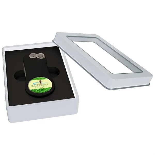 Divot tool with a window box and ball marker.... from ASI 57653 Gold Bond