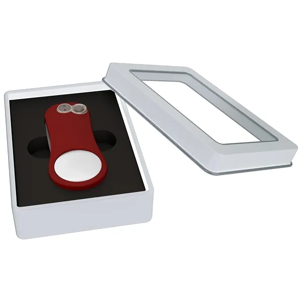 Divot tool with a window box and ball marker.... from ASI 57653 Gold Bond