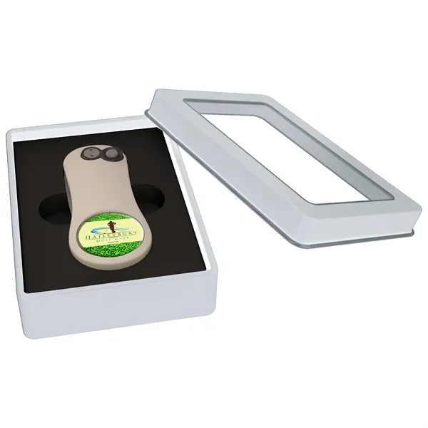 Divot tool with a window box and ball marker.... from ASI 57653 Gold Bond