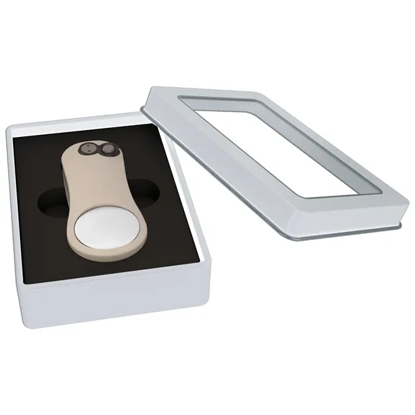 Divot tool with a window box and ball marker.... from ASI 57653 Gold Bond