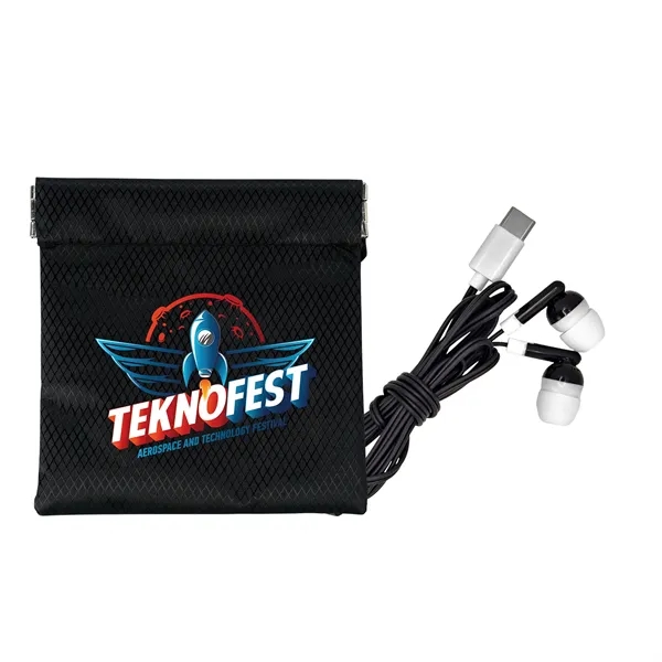 Colorful Type C Ear Bud Pop Up Pouch... from ASI 30208 A P Specialties / AP Specialties