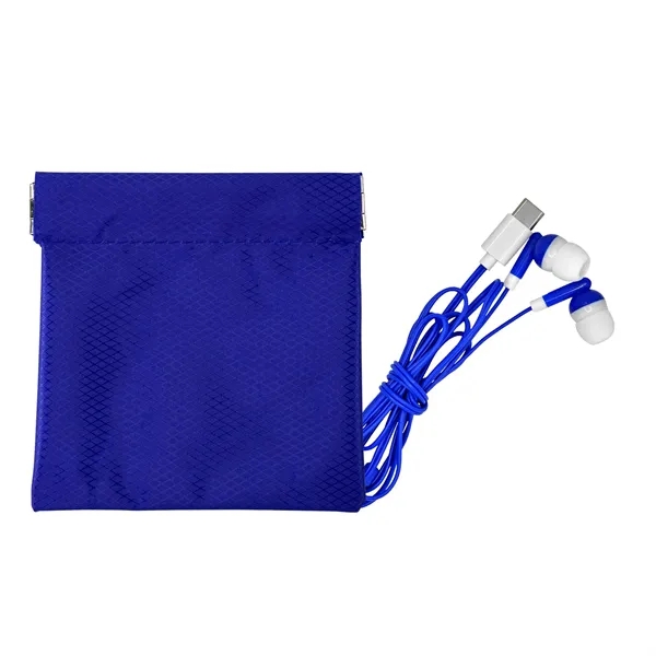 Colorful Type C Ear Bud Pop Up Pouch... from ASI 30208 A P Specialties / AP Specialties