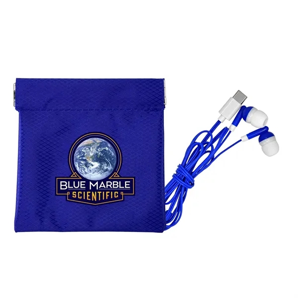 Colorful Type C Ear Bud Pop Up Pouch... from ASI 30208 A P Specialties / AP Specialties