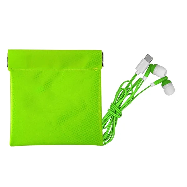 Colorful Type C Ear Bud Pop Up Pouch... from ASI 30208 A P Specialties / AP Specialties
