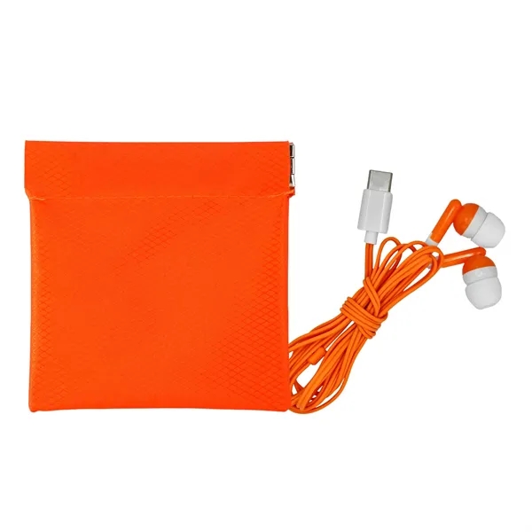 Colorful Type C Ear Bud Pop Up Pouch... from ASI 30208 A P Specialties / AP Specialties