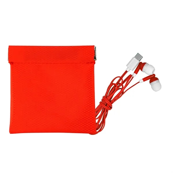 Colorful Type C Ear Bud Pop Up Pouch... from ASI 30208 A P Specialties / AP Specialties