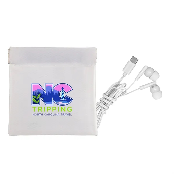 Colorful Type C Ear Bud Pop Up Pouch... from ASI 30208 A P Specialties / AP Specialties