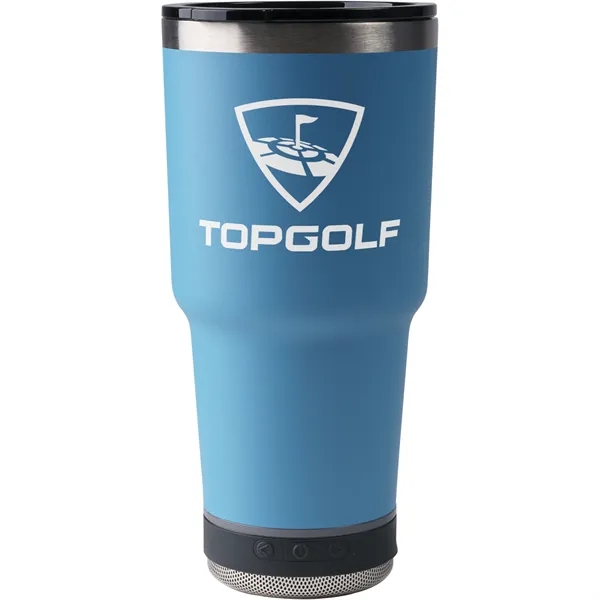 28-ounce bottle with double-wall insulation, Bluetooth speaker, microphone, and LED light.... from ASI 57653 Gold Bond