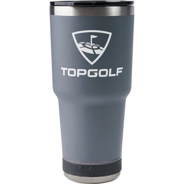 28-ounce bottle with double-wall insulation, Bluetooth speaker, microphone, and LED light.... from ASI 57653 Gold Bond