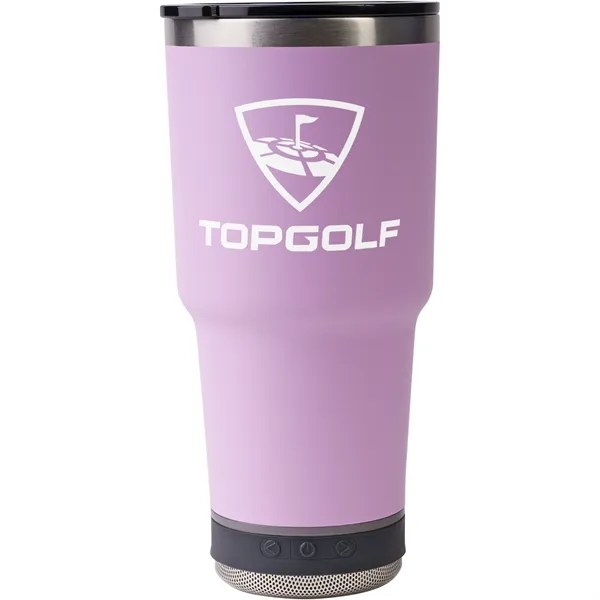 28-ounce bottle with double-wall insulation, Bluetooth speaker, microphone, and LED light.... from ASI 57653 Gold Bond