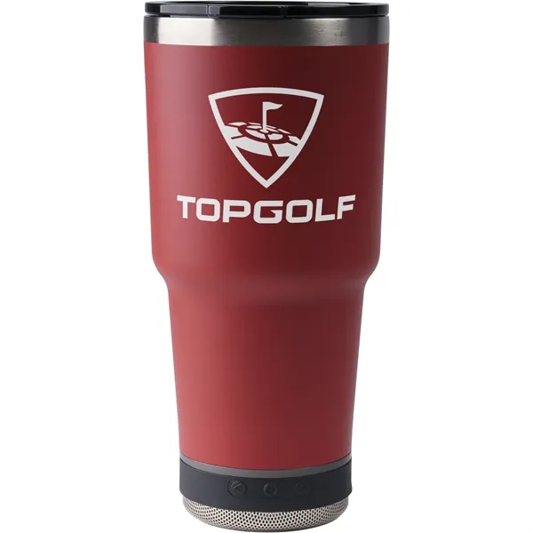 28-ounce bottle with double-wall insulation, Bluetooth speaker, microphone, and LED light.... from ASI 57653 Gold Bond