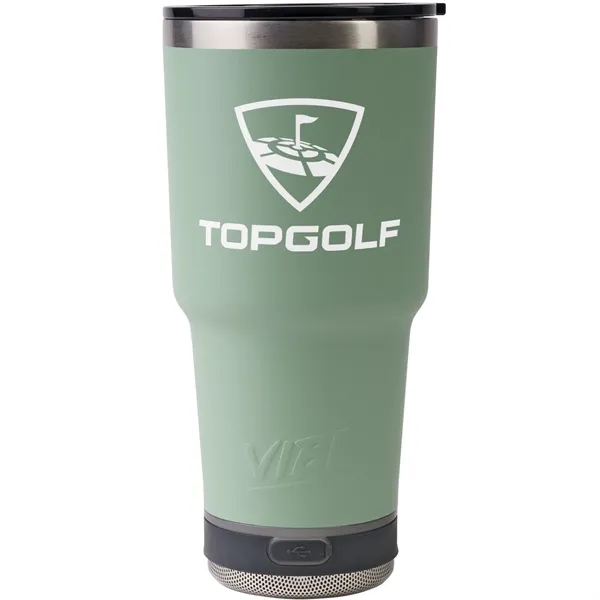 28-ounce bottle with double-wall insulation, Bluetooth speaker, microphone, and LED light.... from ASI 57653 Gold Bond