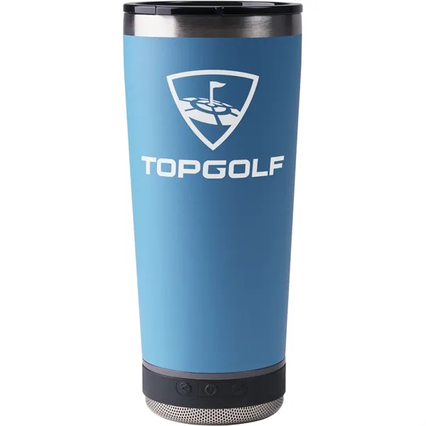 18-ounce bottle with double-wall insulation, Bluetooth speaker, microphone, and LED light.... from ASI 57653 Gold Bond